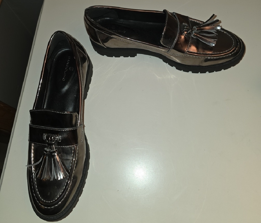 Bandolino Black Loafers with Tassels